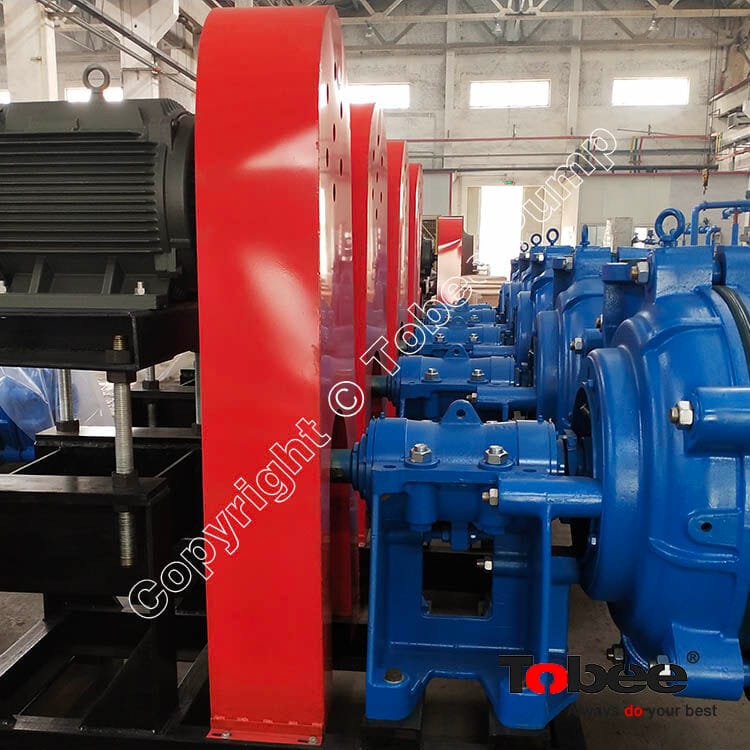 8/6E-AHR Rubber lined slurry pumps with Packing Seal