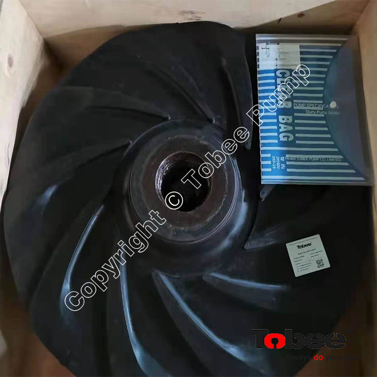 Anti-Corrosive natural rubber and synthetic rubber impellers