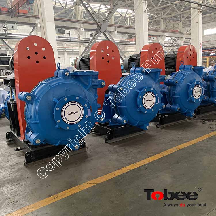8/6E-AHR Rubber lined slurry pumps with Packing Seal