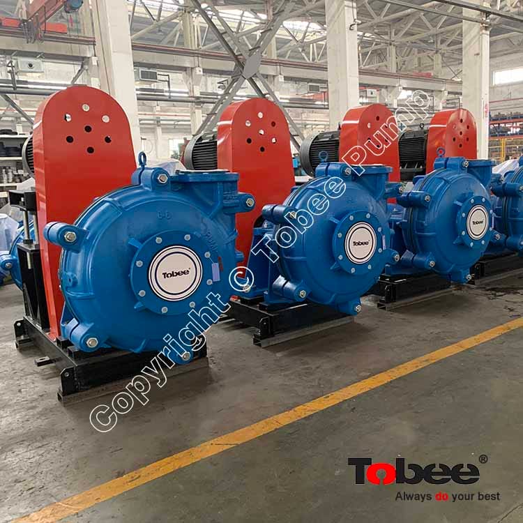 8/6E-AHR Rubber lined slurry pumps with Packing Seal