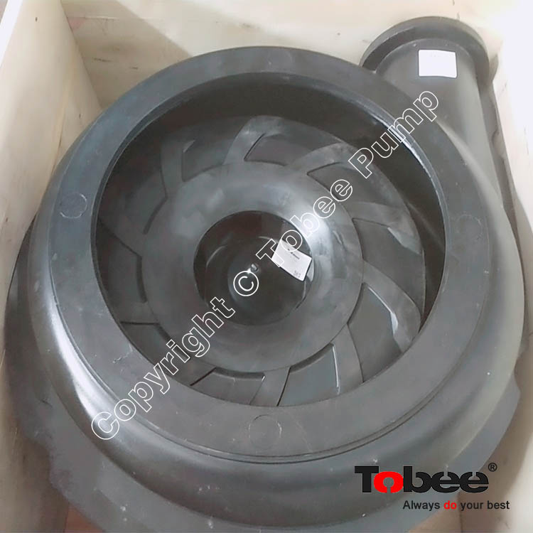 8/6E-AHR Rubber lined slurry pump cover plate liner F6018R55