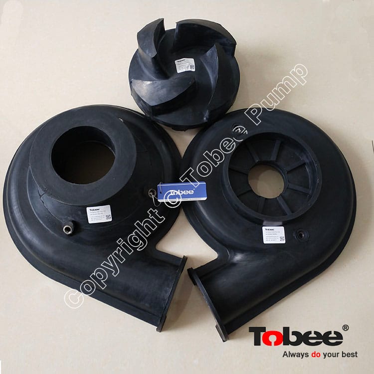 3/2C-SC Rubber lined slurry pump impeller 32056R55