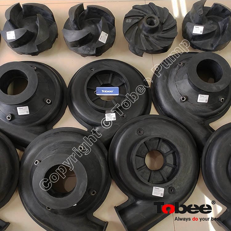 3/2C-SC Rubber lined slurry pump impeller 32056R55
