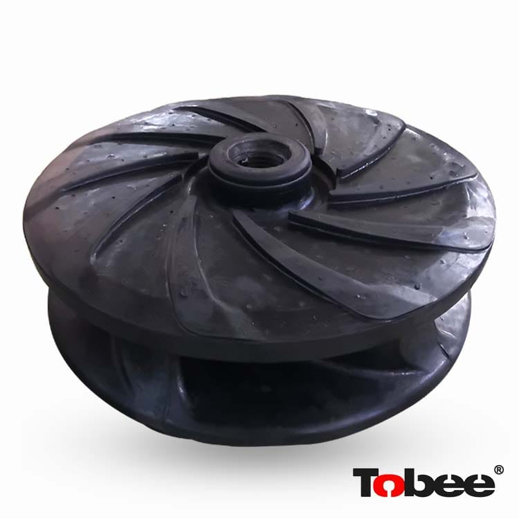 Acidic waste water mixture fine clay solids pump with rubber impeller F6147R55