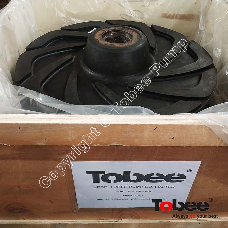 300 FL Slurry Pump Spares Rubber Impeller