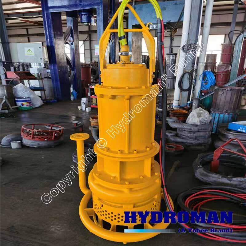 submersible sludge pump with water jet ring