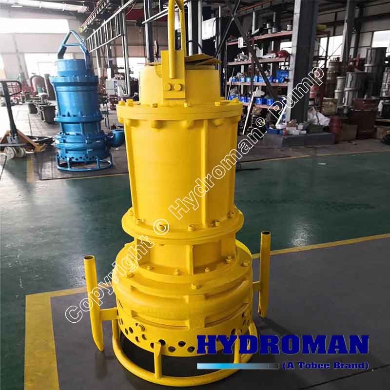 submersible mud pump with water jet ring