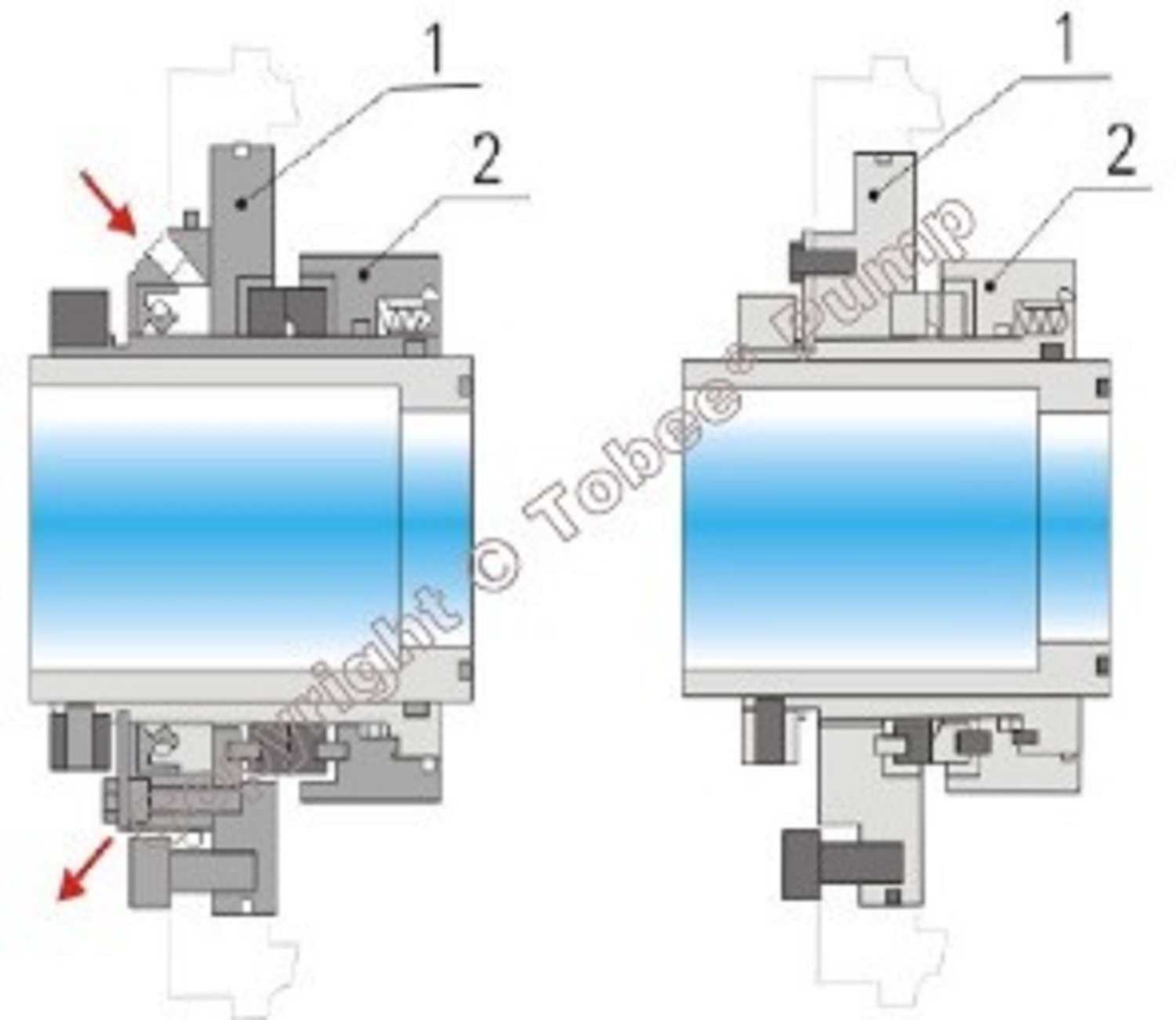 2x1.5B-AH copper tailing pump large capacity industry slurry pump