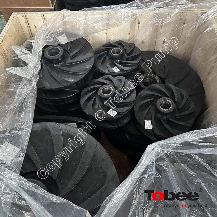 Tailing Pump Spare Parts Rubber Impeller