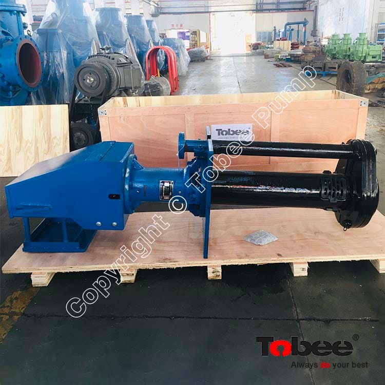 Rubber lined vertical slurry pump