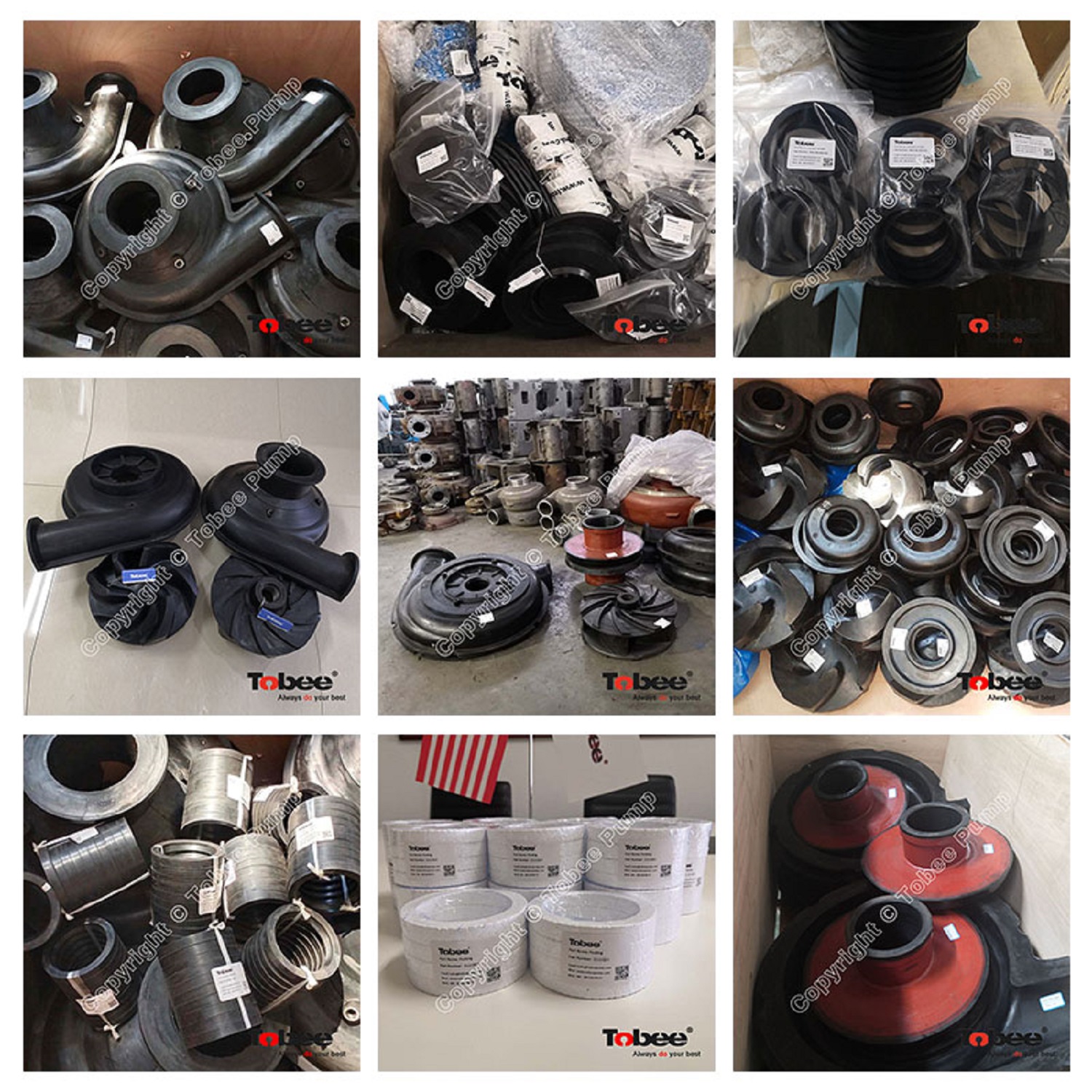Rubberized Wearing Pump Parts for Diesel Engine Drive Mud Pump