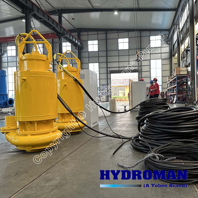submersible mud pump with 100m electrical cable