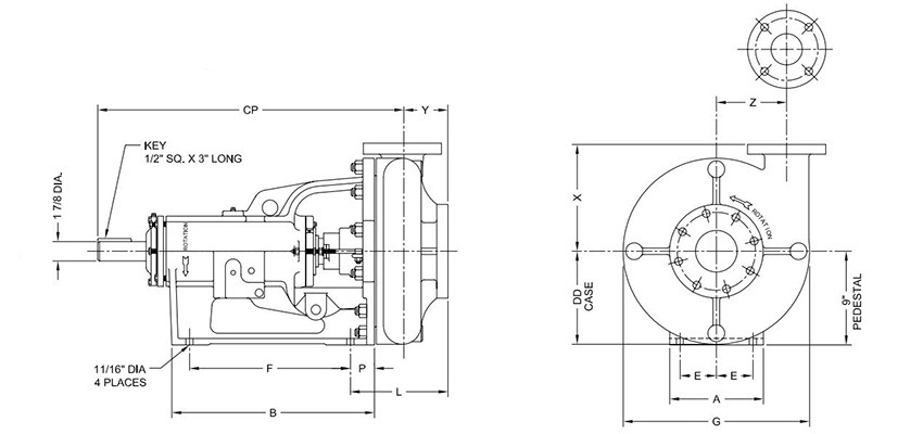 Semi-open Impeller used for SB3x4J Centrifugal Sand Pump
