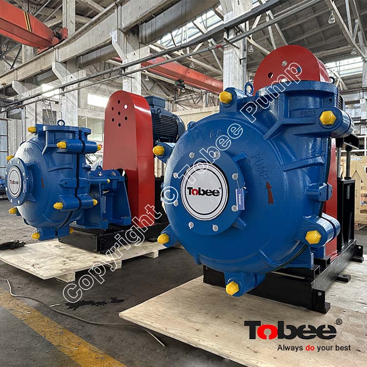 8/6 inch Booster Centrifugal Slurry Pumps with Metal Lined