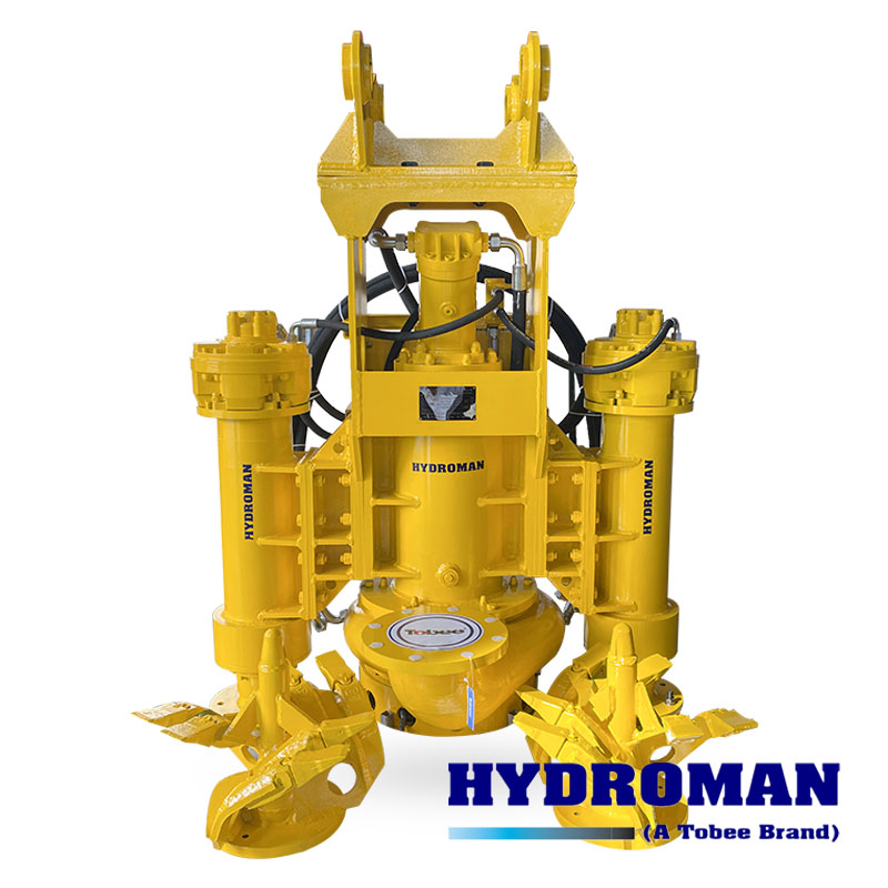 Hydraulic Submersible Dredging Pump with Excavators for Pumping Sludge