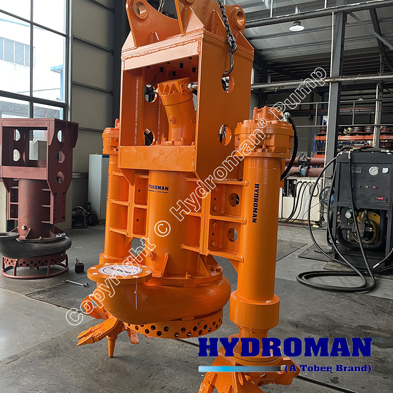 THY85B Hydraulic submersible dredge Pump with two side cutters for ...