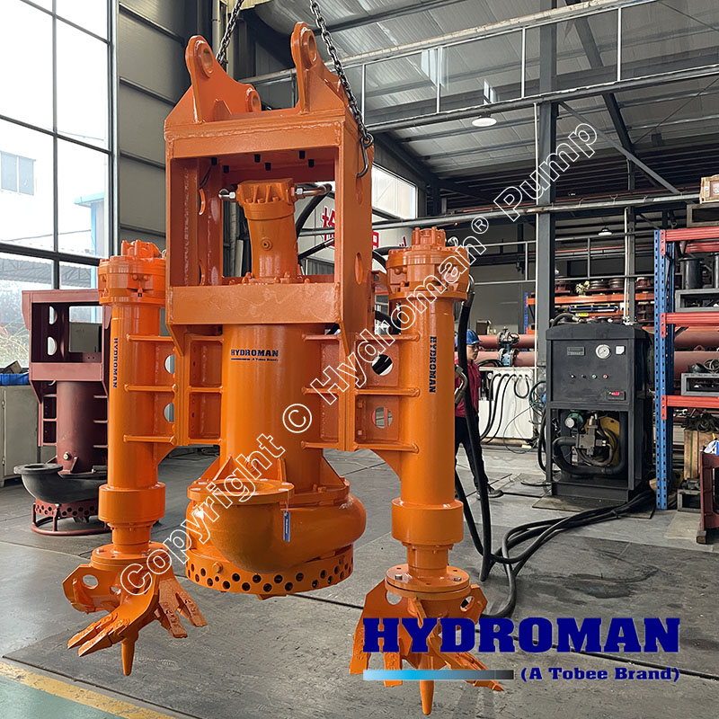 Submersible Sand Slurry Dredge Pump Driven by Hydraulic Power