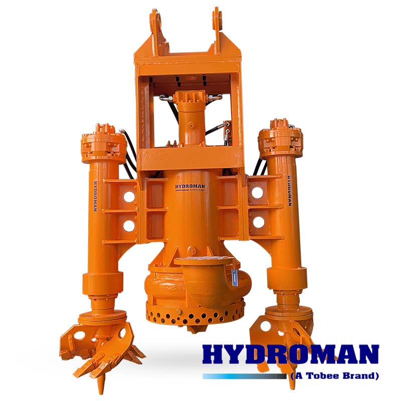 THY85B Hydraulic submersible dredge Pump with two side cutters for dredging waterway