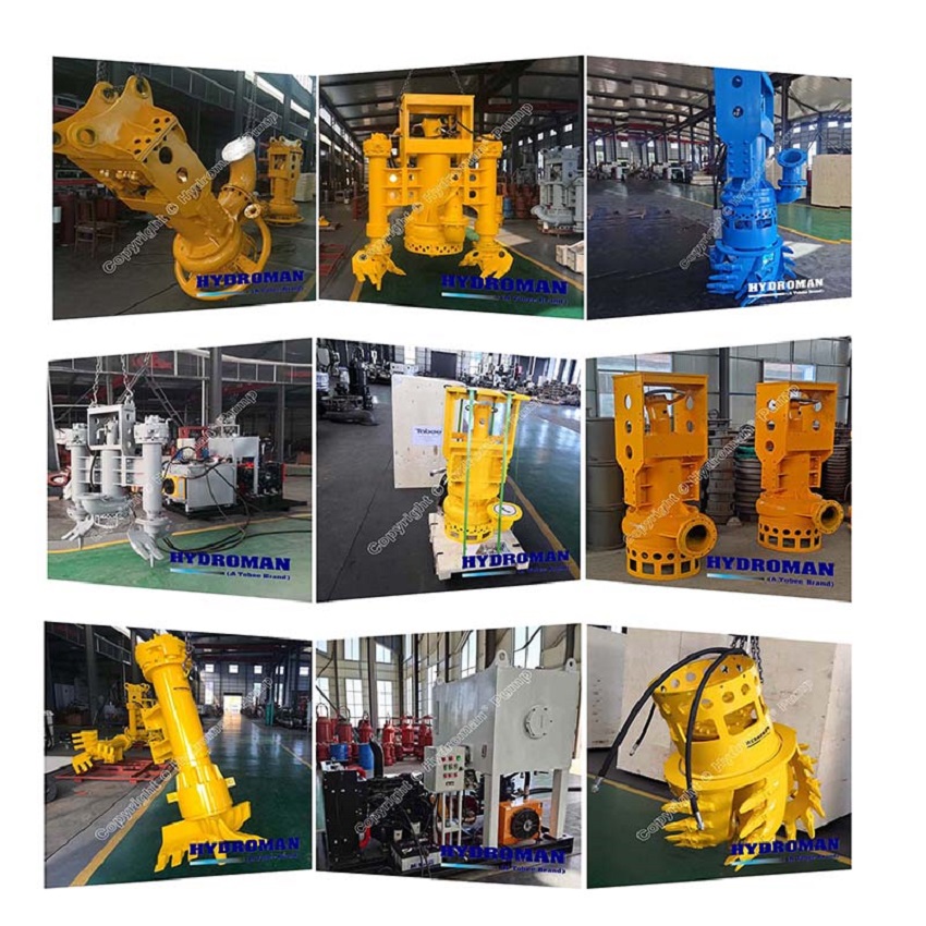 Submersible Sand Slurry Dredge Pump Driven by Hydraulic Power