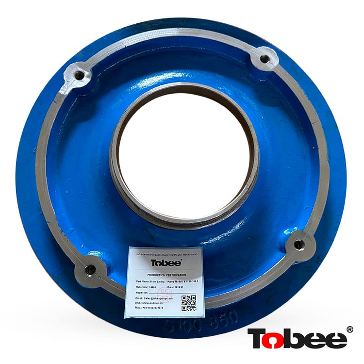 Andman&reg; China Manufacture Front Lining for S3 100-350.3 Paper Stock Pumps Parts