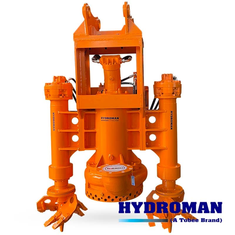 Excavator Attachment Hydraulic Submersible Sea Sand Dredging Pump