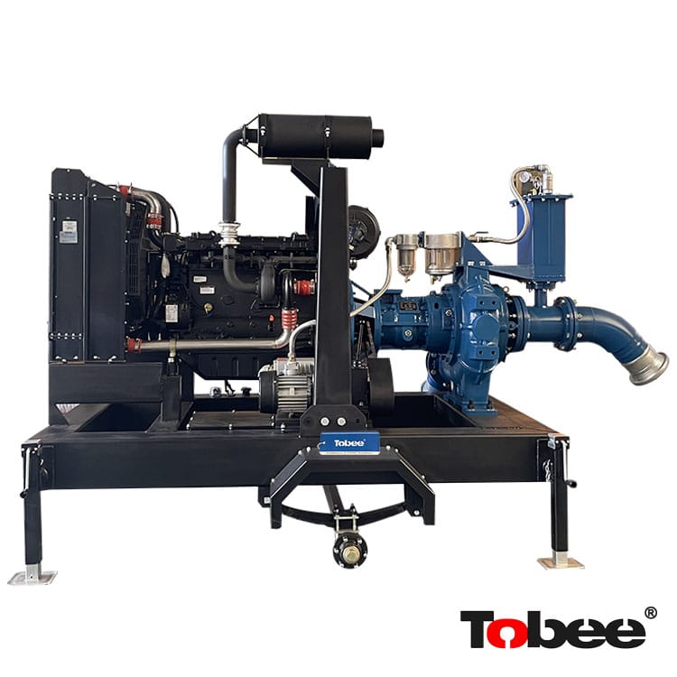 Trailer Mounted Diesel-driven Self Priming Trash Pump