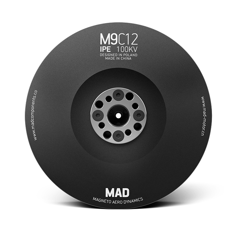 MAD M9C12 IPE brushless motor for the brushless motor for the heavey hexacopter octocopter firefighting drone , tethered drone, agriculture drone, farming drone