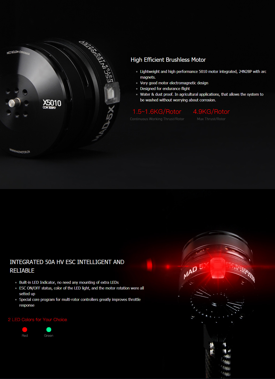 MAD 5X 5010 PROPULSION COMBO for the long-range inspection drone mapping drone surveying drone quadcopter hexcopter mulitirotor
