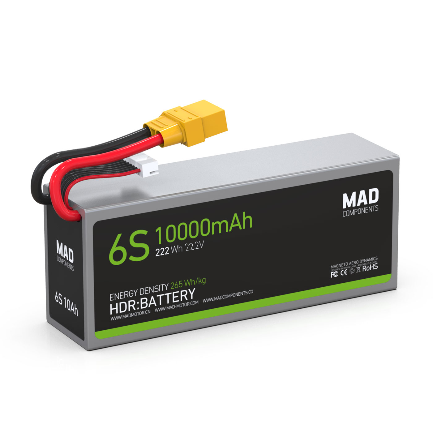 6S High Power Density Light Weight Drone Solid State Lithium Battery