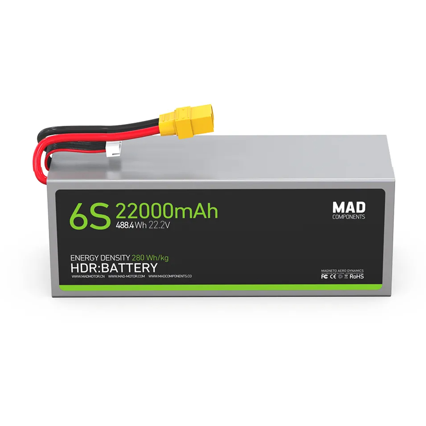 6S 22Ah High Power Density Light Weight Drone Solid State Lithium Battery