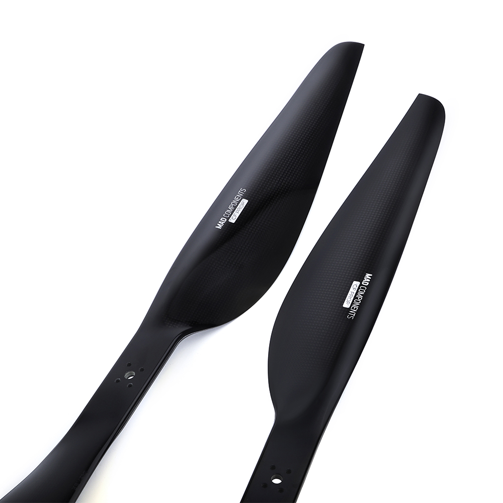 FLUXER 40x13.1 inch glossy series carbon fiber propeller for large and heavy delivery drone multirotor CW+CCW 1 Pair