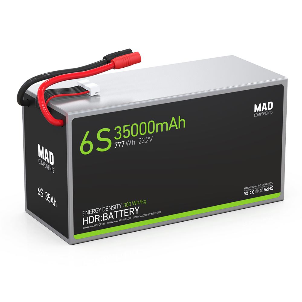 6S 35Ah High Power Density Light Weight Drone Solid State Lithium Battery