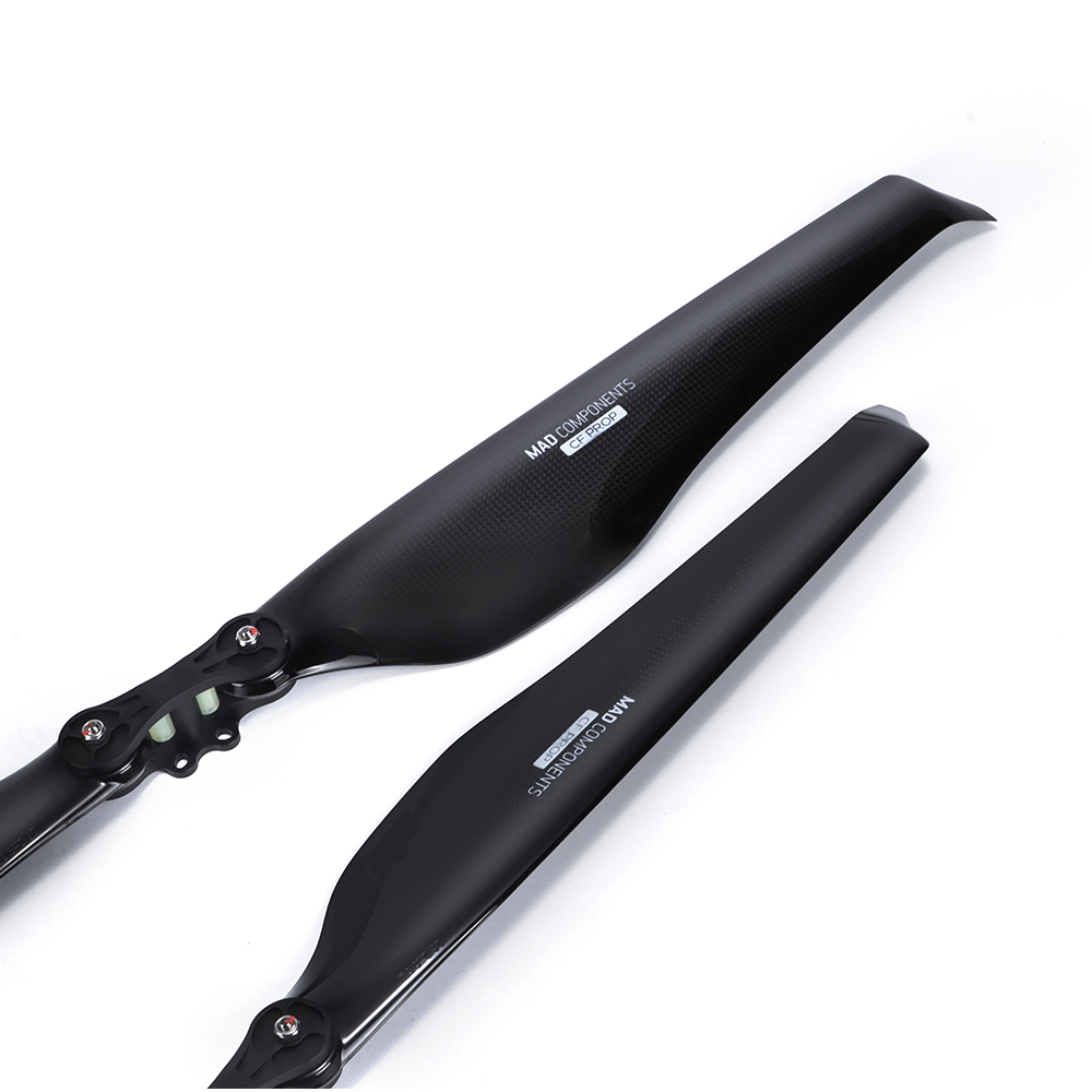34.2x11.2" inch FLUXER Pro Glossy Carbon fiber folding propeller for the professional drone and multirotor 1pair(CW+CCW)