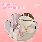 CWC Funny Cute Pink Cat Claw 3in1 Charging Cable Cartoon Multiple Keychain Mobile Phone 3 in 1 USB Charging Cable