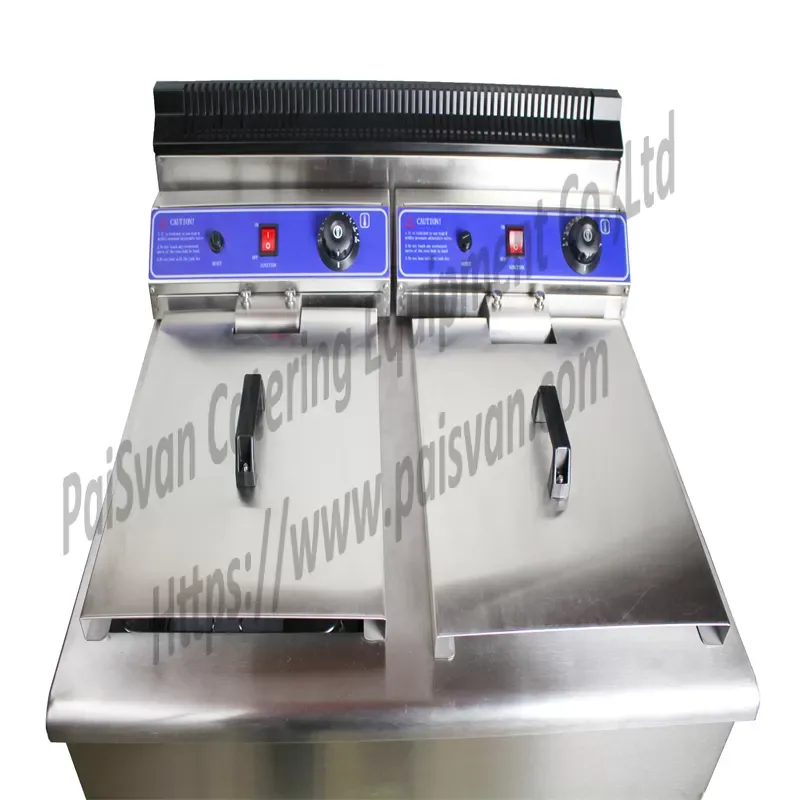 Commercial Cast Iron Table Top Gas Deep Fryer GF-181/C with Cabinet