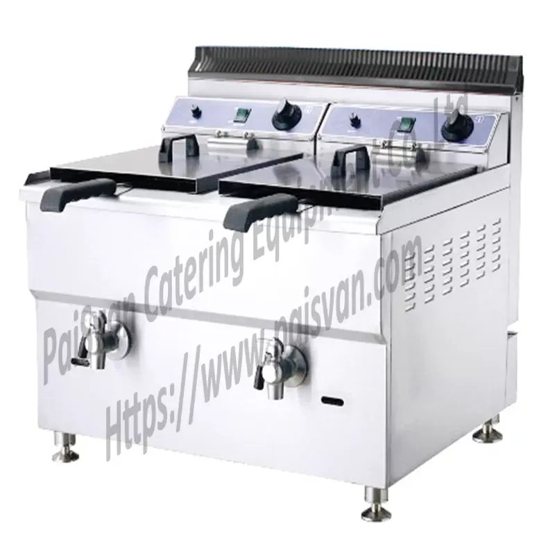 Commercial Cast Iron Table Top Gas Deep Fryer GF-171 with Valve-7210