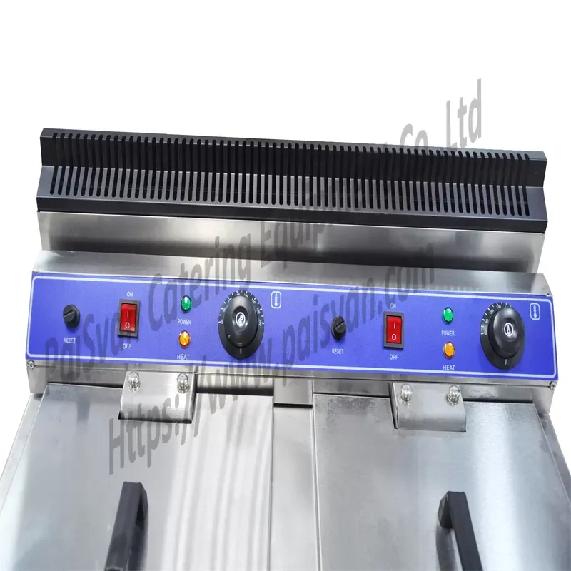 Commercial Cast Iron Table Top Gas Deep Fryer GF-171 with Valve