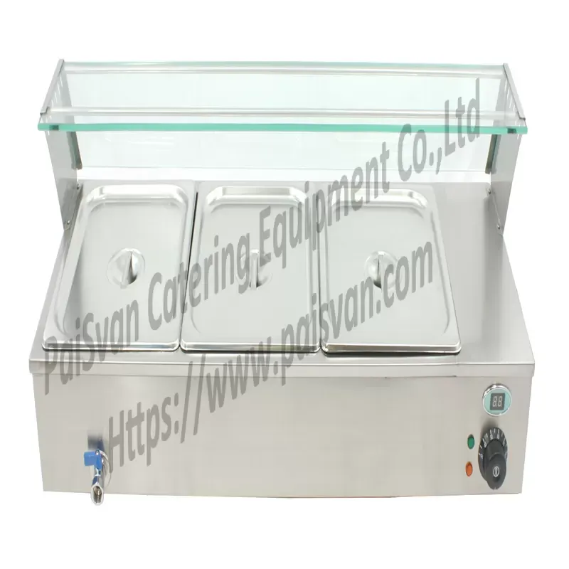 Table Top Stainless Steel Electric Buffet Bain Marie Food Warmer BM-3