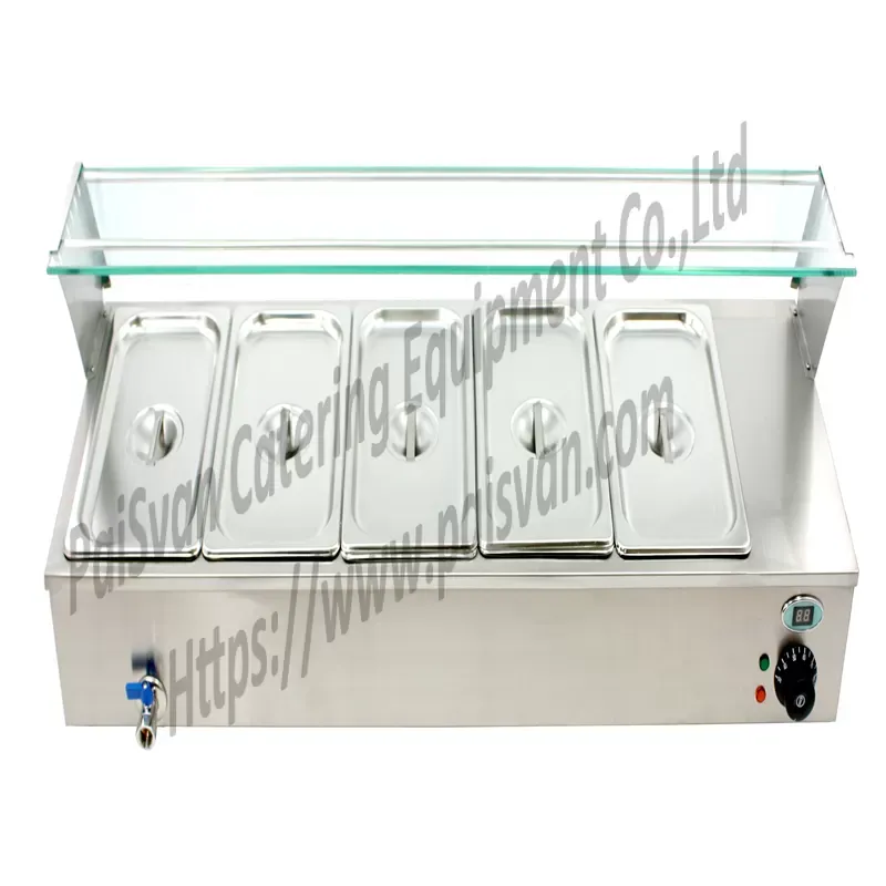 Table Top Stainless Steel Electric Buffet Bain Marie Food Warmer BM-2W-2580