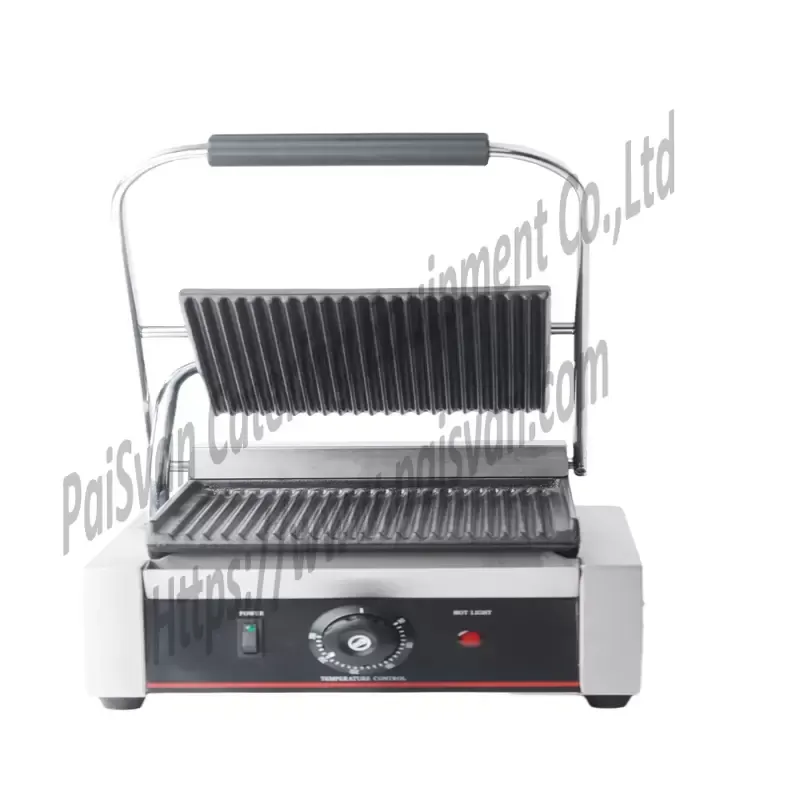 Panini Grill Hot Sandwich Makers Toaster Electric Commercial Non Stick Contact Grill Machine ECG-811