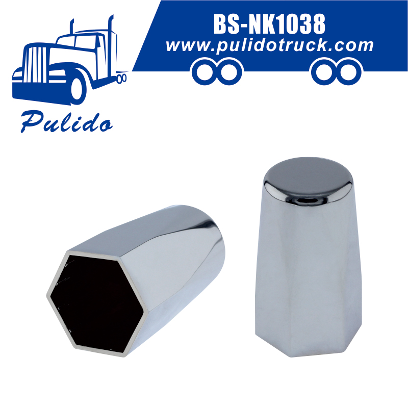 BSNK1038 Truck ABS Chrome Cap Wheel Lug Nut Cover