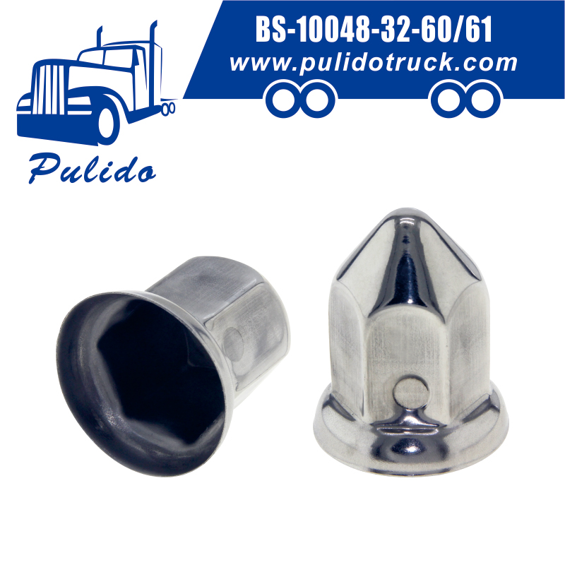 BS100483260/61 Chrome Metal Lug Nut Cover