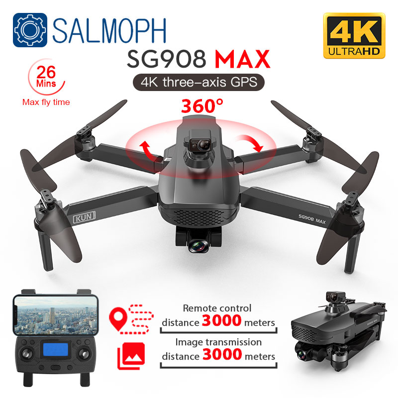 ZLL SG908 / 908Pro / SG908 MAX 4K Profesional Camera Drone With WiFi 3KM GPS 3-Axis Gimbal Obstacle Avoidance RC Quadcopter Dron