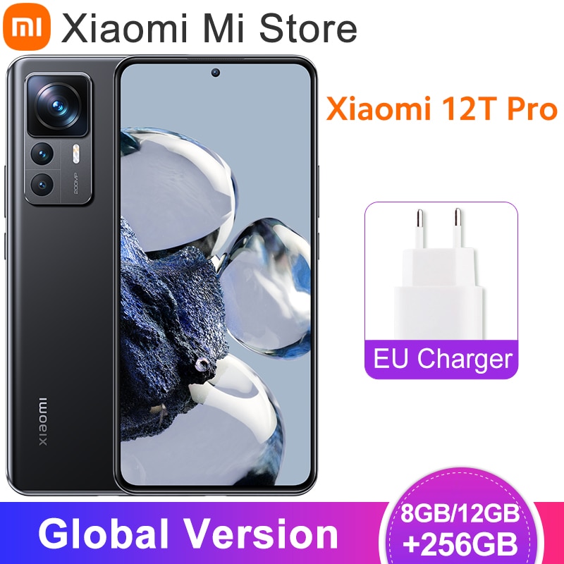 World PremiereGlobal Version Xiaomi 12T Pro Smartphone 8/12GB+256GB Snapdragon 8+ Gen 1 200MP camera 6.67&quot;AMOLED 120Hz display