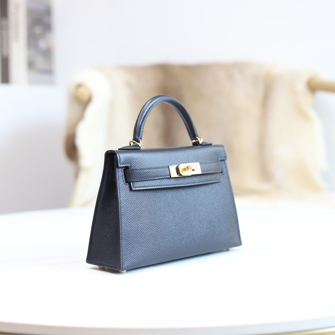 MINI KELLY 20 89 NOIR EPSOM GHW