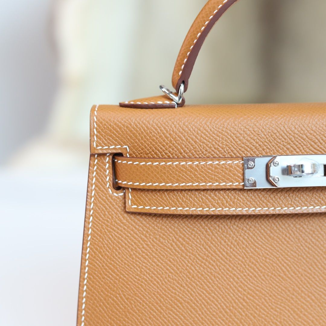 MINI KELLY 20 37 GOLD EPSOM PHW