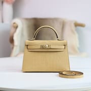 MINI KELLY 20 4B BISCUIT CROCODILE GHW