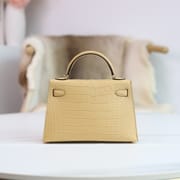 MINI KELLY 20 4B BISCUIT CROCODILE GHW