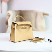 MINI KELLY 20 4B BISCUIT CROCODILE GHW