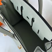 BIRKIN 25CM TAURILLON CLEMENCE 0W GRIS NEVE GHW